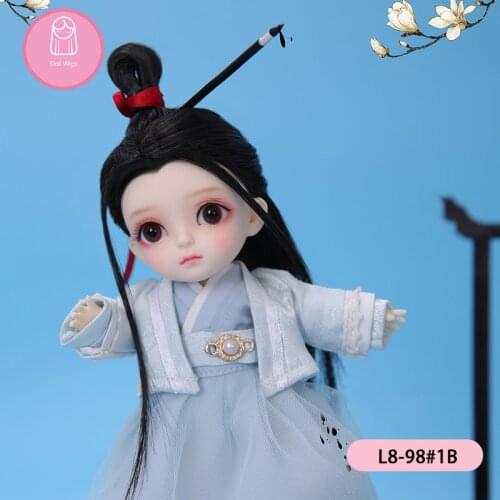 Wig For Doll BJD 1/8 bjd sd doll wig high-temperature long straight hair for Baby Hair Lati 2 colour choose L30