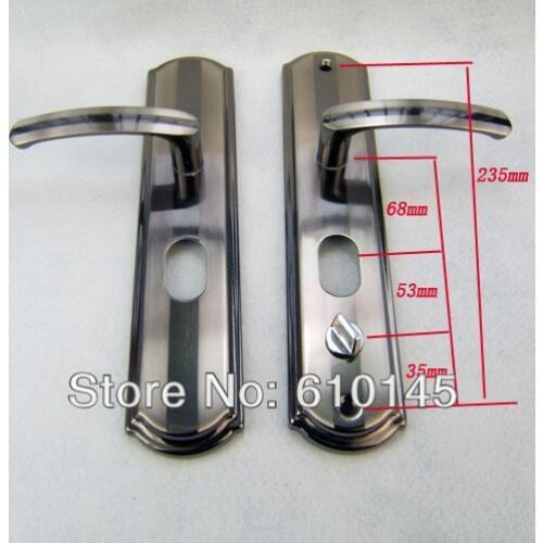 S613 Single move left open door handle.black metal door handle