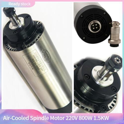 800W 1.5 2.2KW Air cooled spindle motor for cnc engraving machine with ER11 ER20 collet cnc router cnc spindle motor