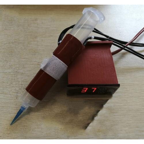 300CC/50*150mm/220V for the auxiliary rib heating of the electric machin display temperature controller Silicone heater syringe