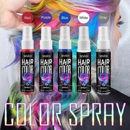 30ml Hair Color Spray 5 Colors Temporary Hair Color Dye Washable Unisex Instant Hair Styling Coloring Products