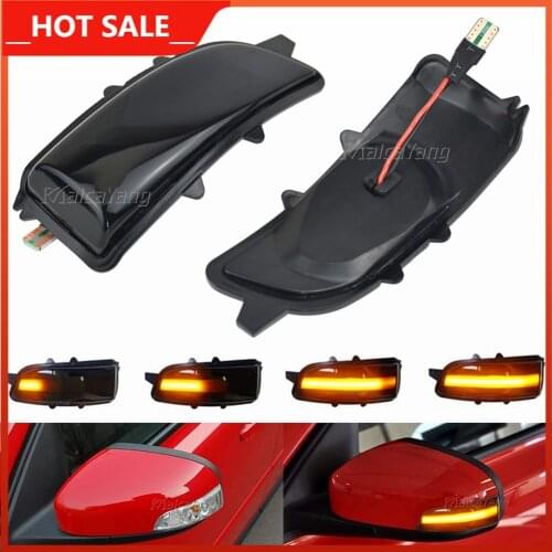 For Volvo C30 C70 S40 S60 V40 V50 V70 S80 2008-2010 Dynamic Turn Signal Light LED Side Mirror Sequential Indicator Blinker Lamp
