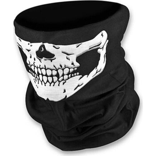 FancyQube Unique Fashion Motorcycle SKULL Ghost Face Windproof Mask Outdoor Warm Balaclavas Scarf