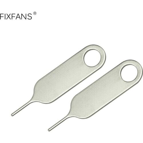 FIXFANS SIM Card Tray Removal Eject Pin Stainless Steel Ejector Needle Key Tool for Samsung Galaxy Smart Phone for iPhone Huawei