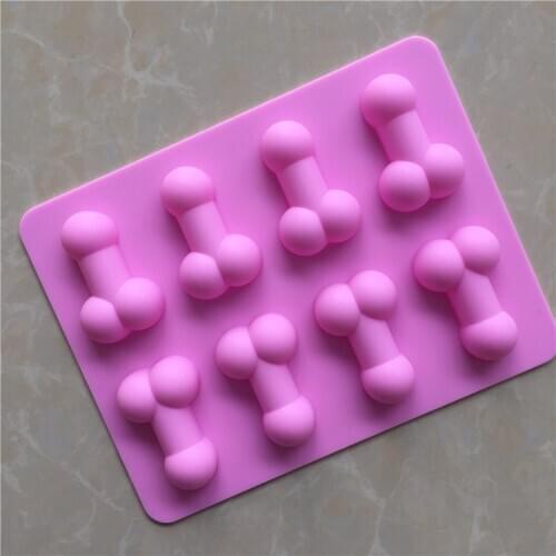Currently Available Wholesale 8 Even Sexy Second Child Silicone Chocolate Mold Ice Grid Mold