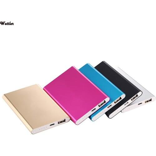 Portable 8000mah Power Bank Mobile Power Supply for Smart Phone External Mobile Power Supply Charger USB Li-Battery