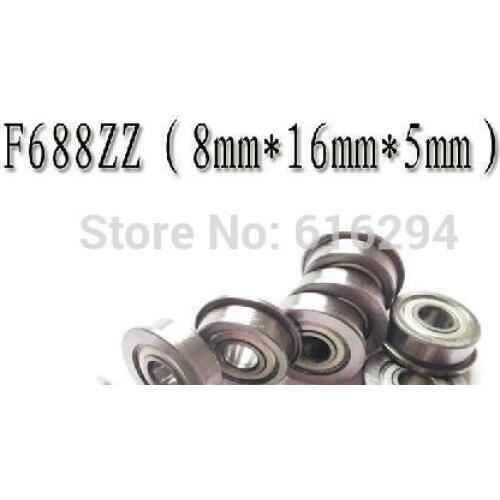 High quality 50 PCS SF688ZZ Bearings F688ZZ Stainless Steel Flanged Bearings SF688-2Z