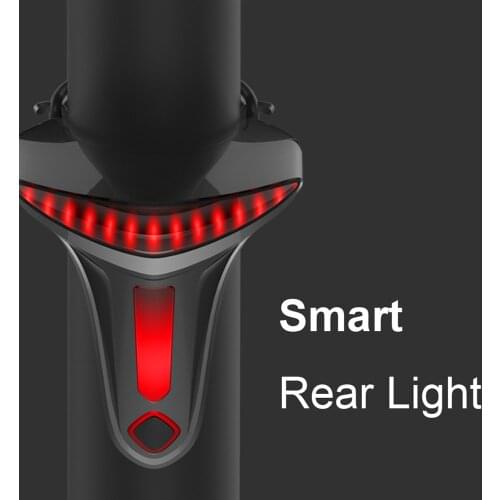 2021 Smart Bicycle Taillight 1400mAh IP66 Waterproof Auto Brake Sensoring Bike Light USB Rechargeable Bicycle Light Rear Light