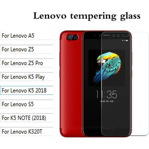 Tempered Glass for Lenovo A5 K320t S5 Z5 Pro K5 Play K5 2018 NOTE (2018) Explosion-proof Protective Film Screen Protector