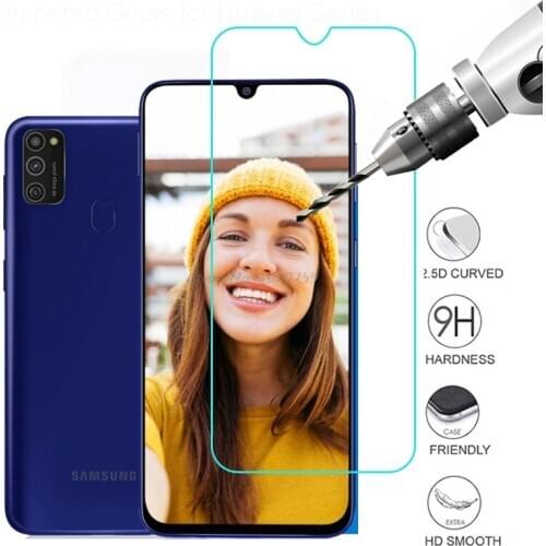 Tempered Glass For Samsung Galaxy M21 Screen Protector Clear Protective Film For Samsung Galaxy M 21 Toughened Screen Protective