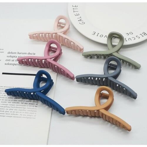 New Fashion Large Boutique Resin Frosted Wild Cross Geometry Hairpin Barrette for Women Girl Accessories Headwear