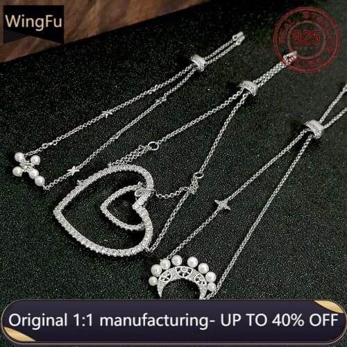 Women fashion s925 sterling silver love heart pendant bracelet adjustable luxury brand Monaco jewelry birthday gift