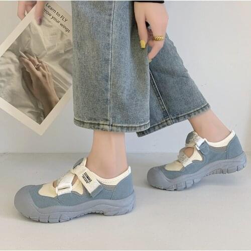 2021 New Womens Casual Shoes White Wedges Height Increase Footwear Round Toe Breathable Fabric Chunky Sneakers Zapatos De Mujer
