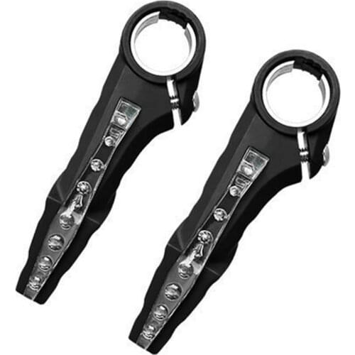 1 Pair MTB Road Bicycle Handlebar Horn Turn Light Cycling Safety Lamp Bar End Were-resistant Anti-skid Bike Cycling Bar Ends