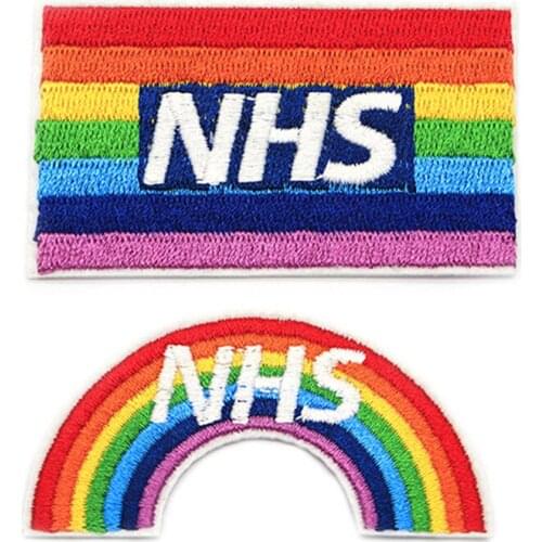 1pc Nhs Rainbow Thank You Sew On Patch Badge 2020 Uk Support Pride Iron On