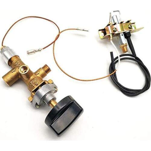 1Piece Propane Fire Pit Main Control Brass Safety Valve Fireplaces Replacement Pilot Assembly Kit