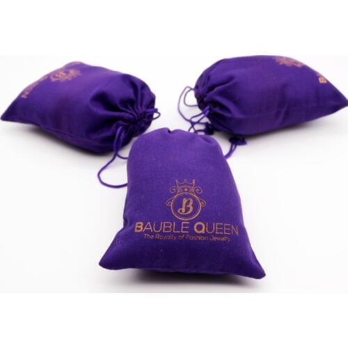 100pcs/lot CBRL small cotton jewelry gift pouches custom drawstring sex toys packaging bags