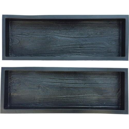 2 Molds Old Wooden Boards Paving Pavement Concrete Mould Garden Stepping Stone Path Patio