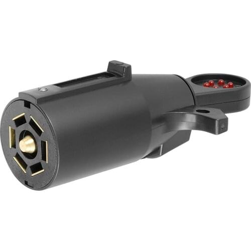 American 7-pin Plug Detector Automotive Socket Line Detection UP1701T with 6-Function RV Connector Circuit Tester