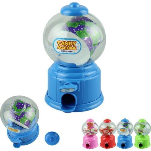 ANGRLY Cute Sweets Mini Candy Machine Bubble Gumball Dispenser Coin Bank Kids Toy Children Gift Wedding Decoration Gift Box