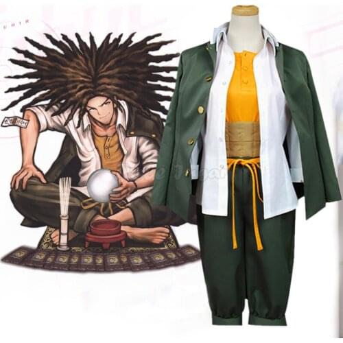 Anime Danganronpa Yasuhiro Hagakure Cosplay Costume Men Women Halloween Party Uniform Role Play