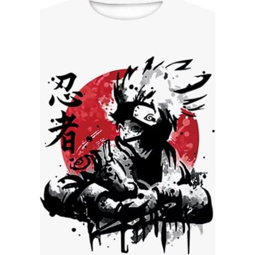 Anime White 3D printed t shirts Fashion 2021 Summer tops Tees men Women Creative Cartoon T-shirt short sleeve Boy casual tshirt