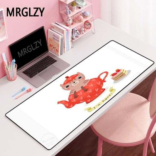 MRGLZY Kawaii Cats Large Gamer Multi-size Girl Heart Mouse Pad Long MousePad Carpet Laptop Gaming Accessories Desk Mat for LOL
