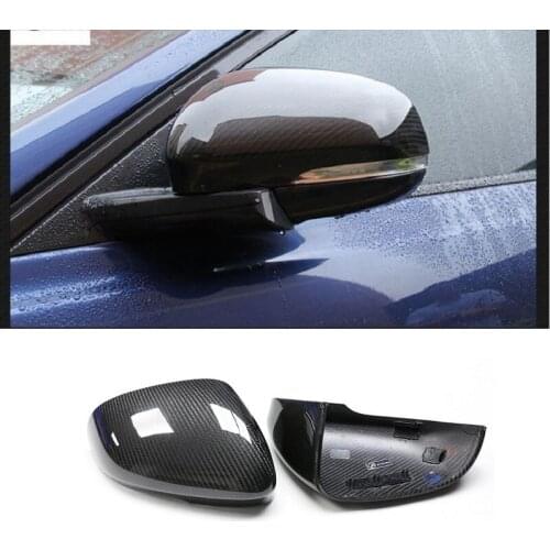 Dry Carbon Fiber Rear Side View Mirror Cover Cap Fit For Jaguar XK XF XJ XKR XE 2011-18 Replacement Style & Add On Style