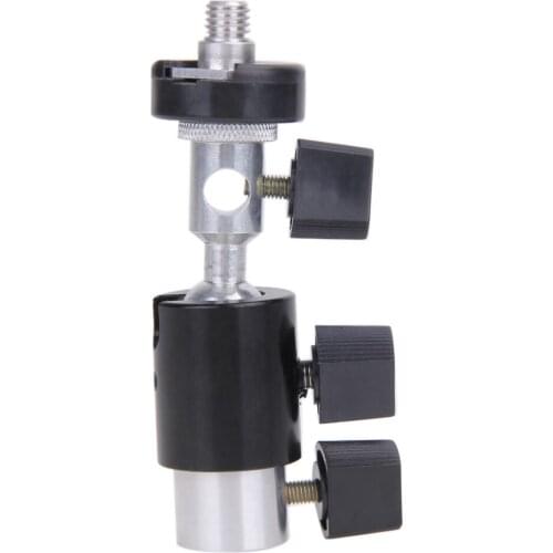 Photo Studio Parts Swivel Light Stand Flash Shoe Umbrella Bracket Holder Metal Flash Bracket Universal Umbrella Holder Dropship