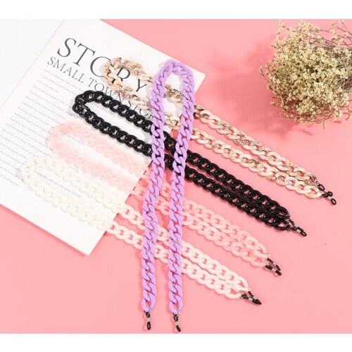 Women Sunglasses Chain Acrylic Reading Glasses Chains Hanging Neck Cords Holder Eyeglasses Strap Lanyards