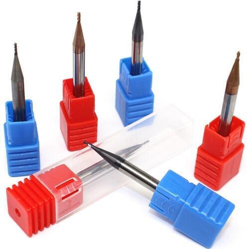 Endmill 1MM 2MM 3MM 4MM 4 Flute 50mm Length Carbide Endmills Tungsten Steel Milling Cutter CNC Machine End Mill Cutting Tool