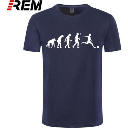 Evolution Footbal T-Shirt Ape to Human Footy Fan Inspired Kids Mens Gift Top Cotton short sleeve tshirt Casual camisa masculina