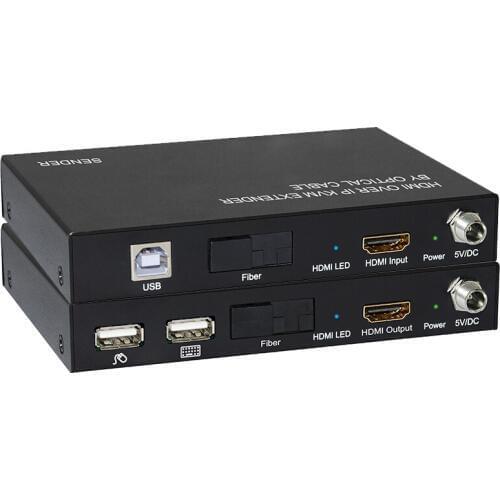 HDMI KVM OVER IP EXTENDER BY OPTICAL CABLE 20KM