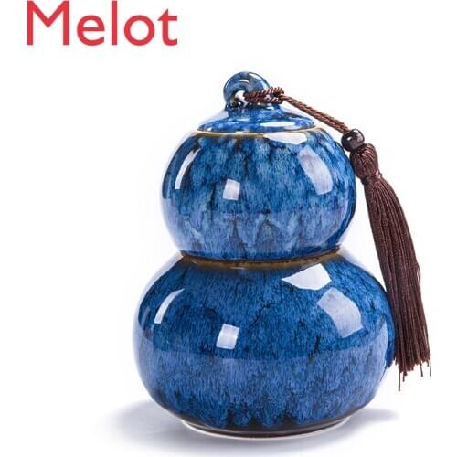 Tea Caddy Ceramic Storage Sealed Jar Tea Storage Pot Universal Tea in Bulk Moisture-Proof Tea Container Tea Jar Packing Box