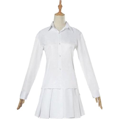 Anime The Promised Neverland Emma Cosplay Costume Yakusoku no Neverland Cosplay Costume Girl School Uniform for Women