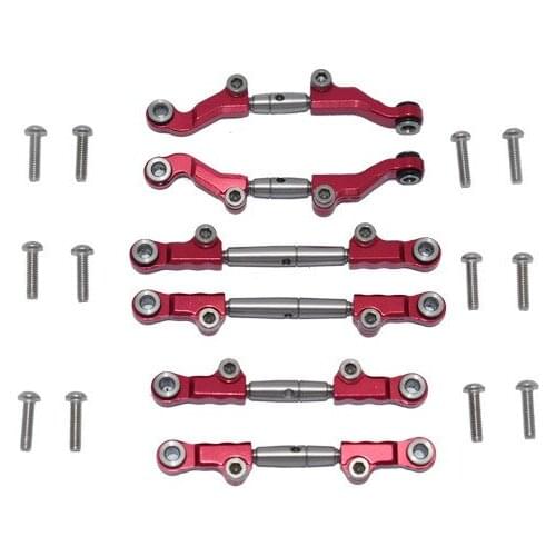 LOSI 1/18 Mini-T 2.0 aluminum alloy wave feet + positive and negative teeth adjustable stainless steel full car rod LO214013 LM1