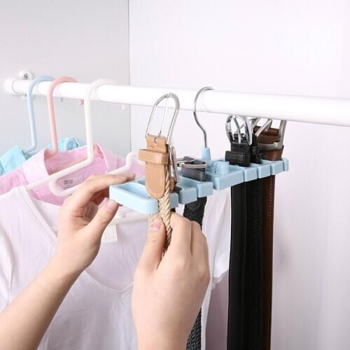Multifuction Storage Rack Tie Belt Organizer Rotating Ties Hanger Holder Closet Organization Wardrobe Finishing Rack Space Saver