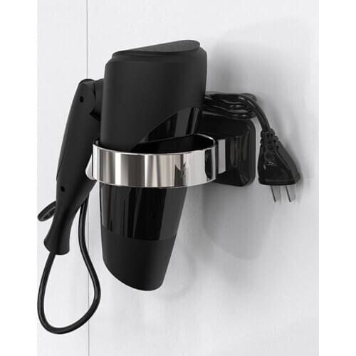 Wall-Mounted ABS Bathroom Shelf Storage Hair Dryer Holder Rack Kitchen Organizer Hairdryer Bathroom Accessories Home Tools