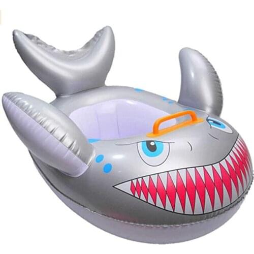 New childrens inflatable swimming ring shark floating baby swimming pool toys fun summer beach swimming toys