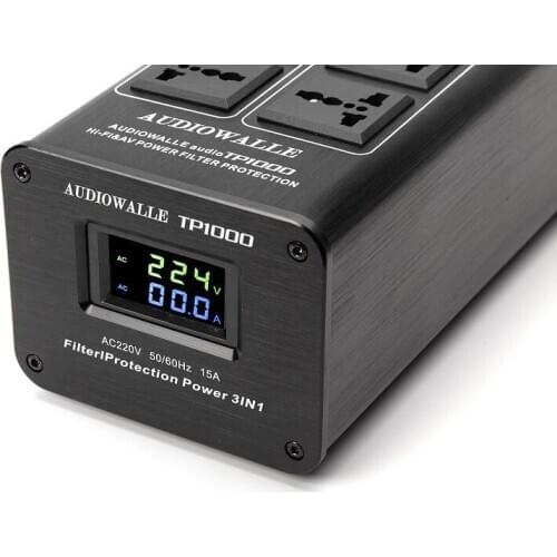 2020 new TP1000 High-End Audio Noise Filter/3000W AC Power Conditioner/ Power Filter/Power Purifier LED voltage display
