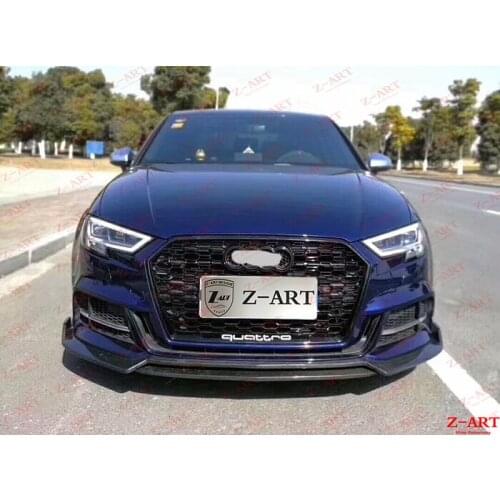 Z-ART carbon fiber front lip rear diffuser for Audi S3 2017-2019 Carbon fiber aerokit for Audi A3 sline S3 2017-2019