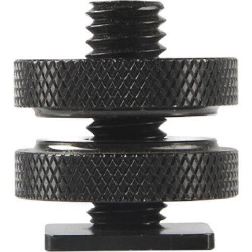 Viltrox 3/8" Dual Nuts Tripod Mount Screw To Flash Hot Shoe Adapter For Camera Studio Accessory LED light Tripod Head telescope