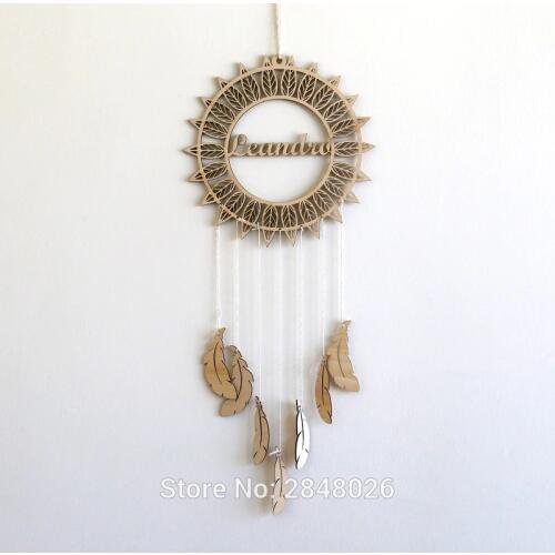 Personalized dream catcher Wooden wall decor with Name,Nursery Dream Catcher,New Baby nursery