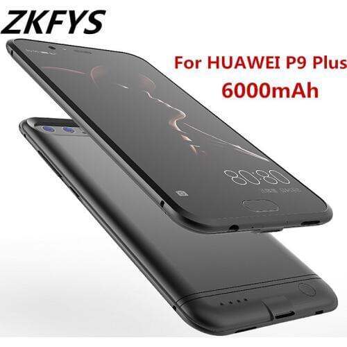 ZKFYS 6000mAh Ultra Thin Magnetic Portable Backup Power Bank Charging Case For HUAWEI P9 Plus Fast Charger Battery Cover