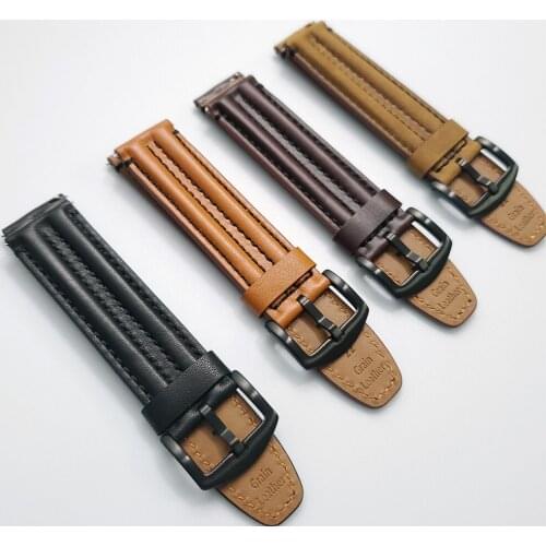 Genuine Leather Band for Fossil Mens Sport bracelet For Fossil Gen 5 Carlyle HR/Julianna/Garrett Smartwatch Strap Watchband
