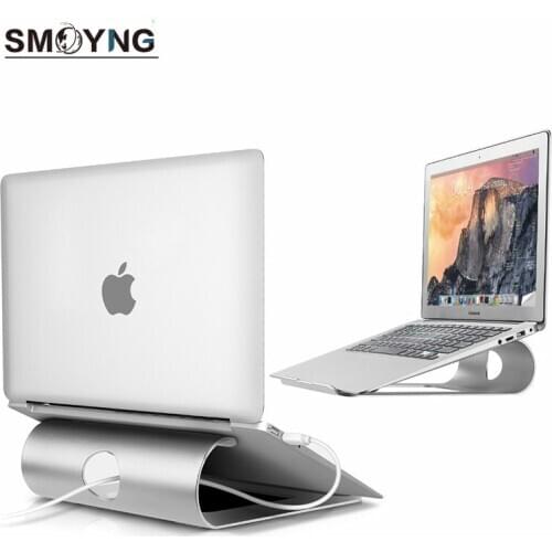 SMOYNG Aluminum Tablet Laptop Stand holder Laptop Cooling Pad Cooler Bracket for Macbook Air Pro Retina 12 13 15 Inch Notebook