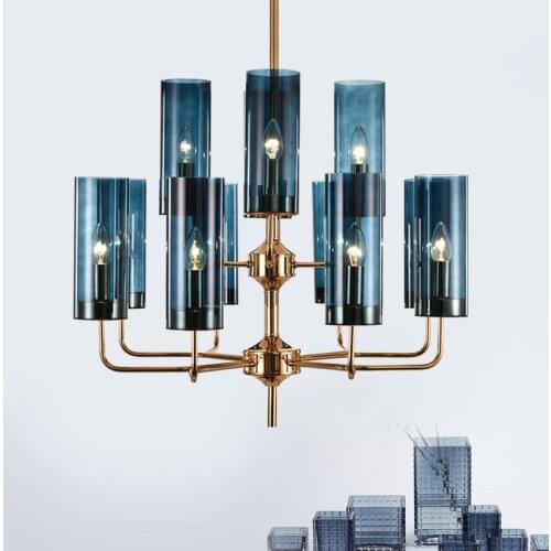 Nordic Design Glass Chandelier Kitchen Island Restaurant Bar gold chandelier lighting Indoor Home hanging elegant chandelier