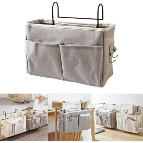 Storage Bag Convenient Function Bed Holder Organizer Container Bedside Caddy Hanging Storage Bag Pocket Holder Container