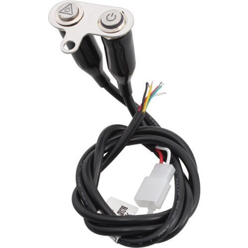 LED Motorcycle Scooter ON OFF Warning Flasher Signal Switch Manual Control Button Hazard Light Switch Electric Bicycle