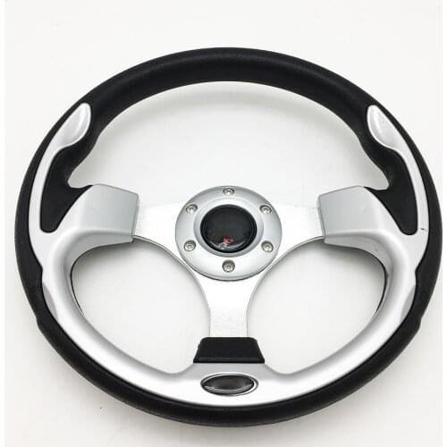 Spceddy MCX 13 Inch Racing Universal 320mm PU Leather JDM Sports Auto Car Steering Wheel With Horn Button 6-Hole 20S0109ND